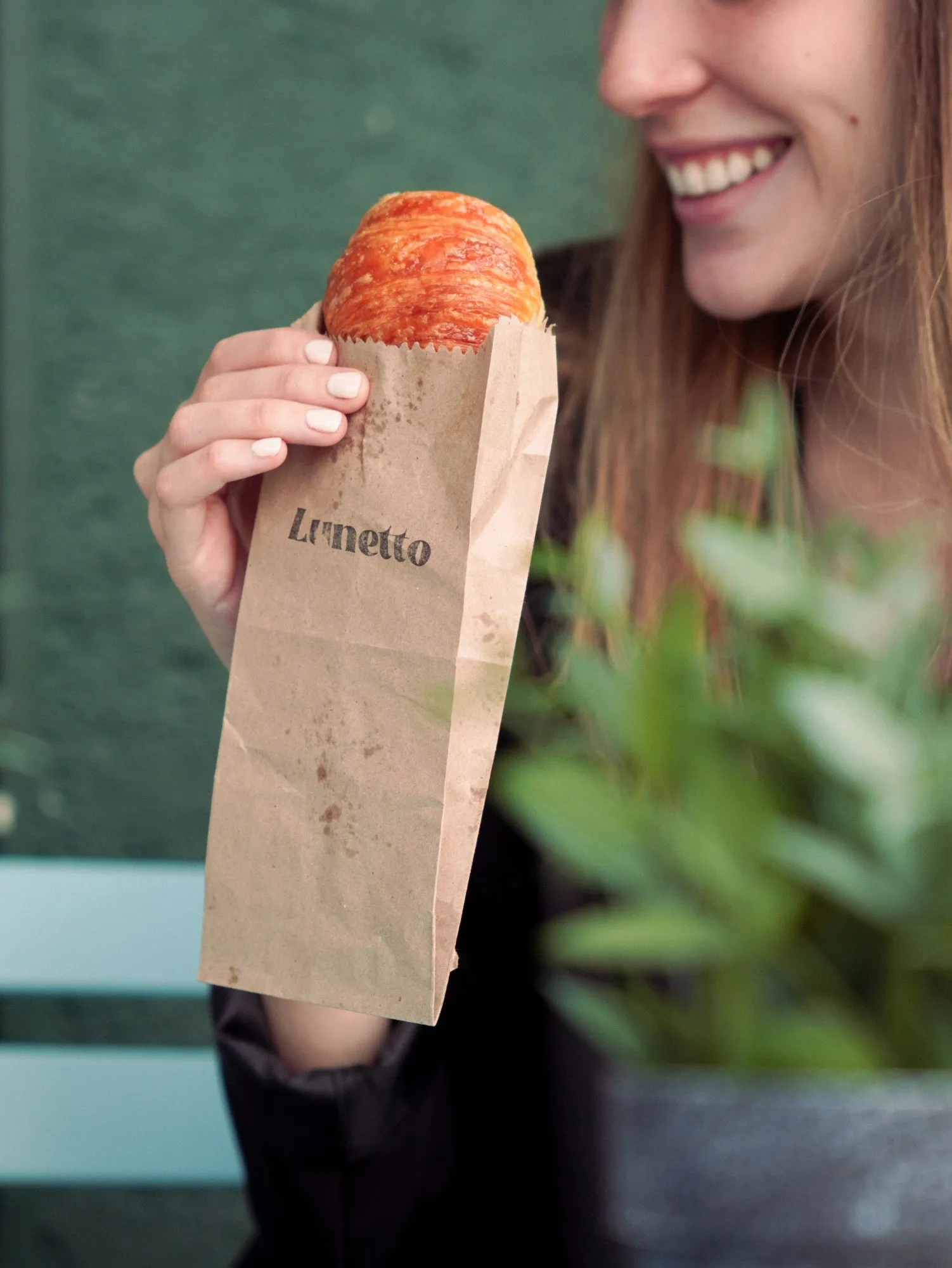 Medialuna en la bolsa de papel de Lunetto
