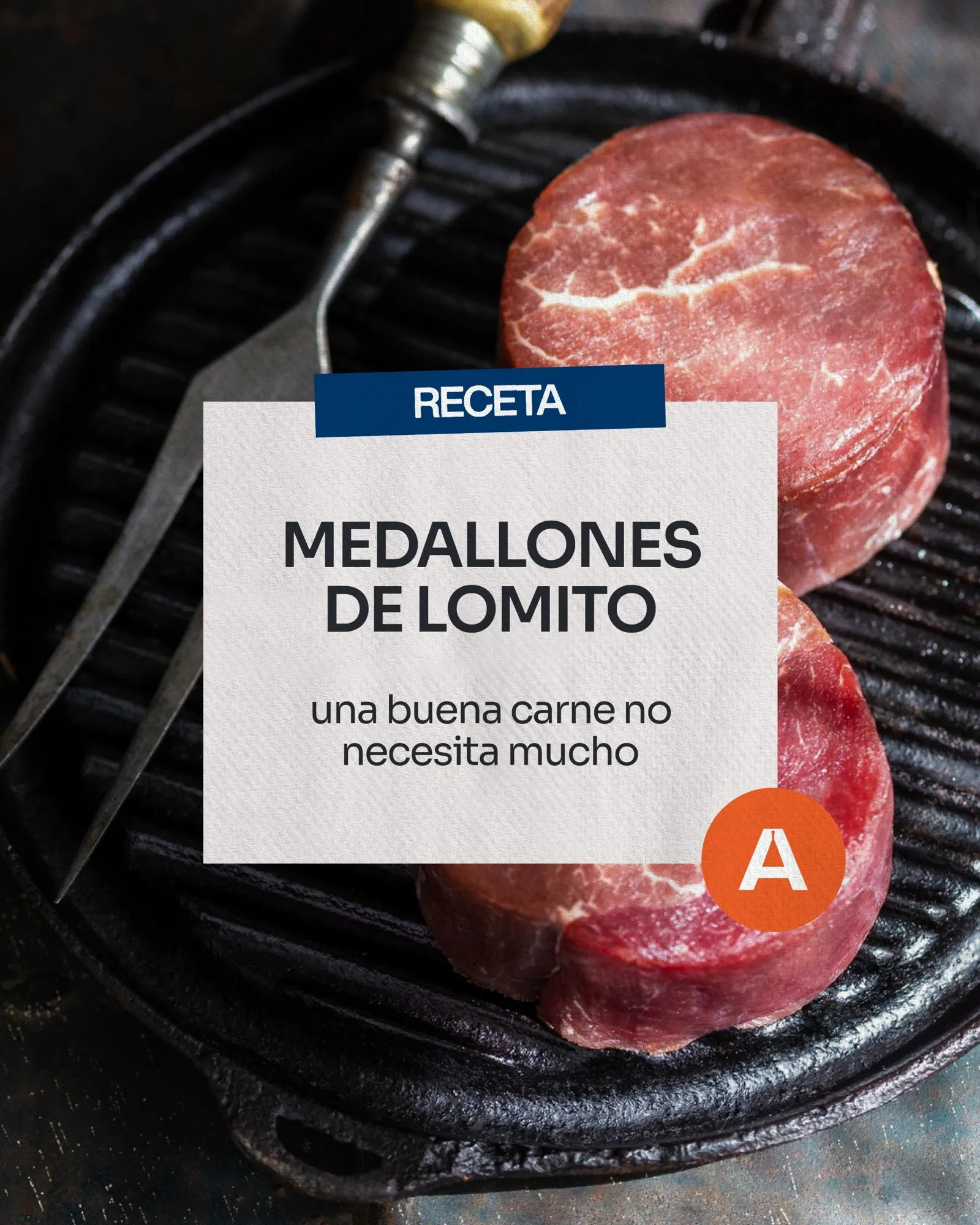 Receta: medallones de lomito