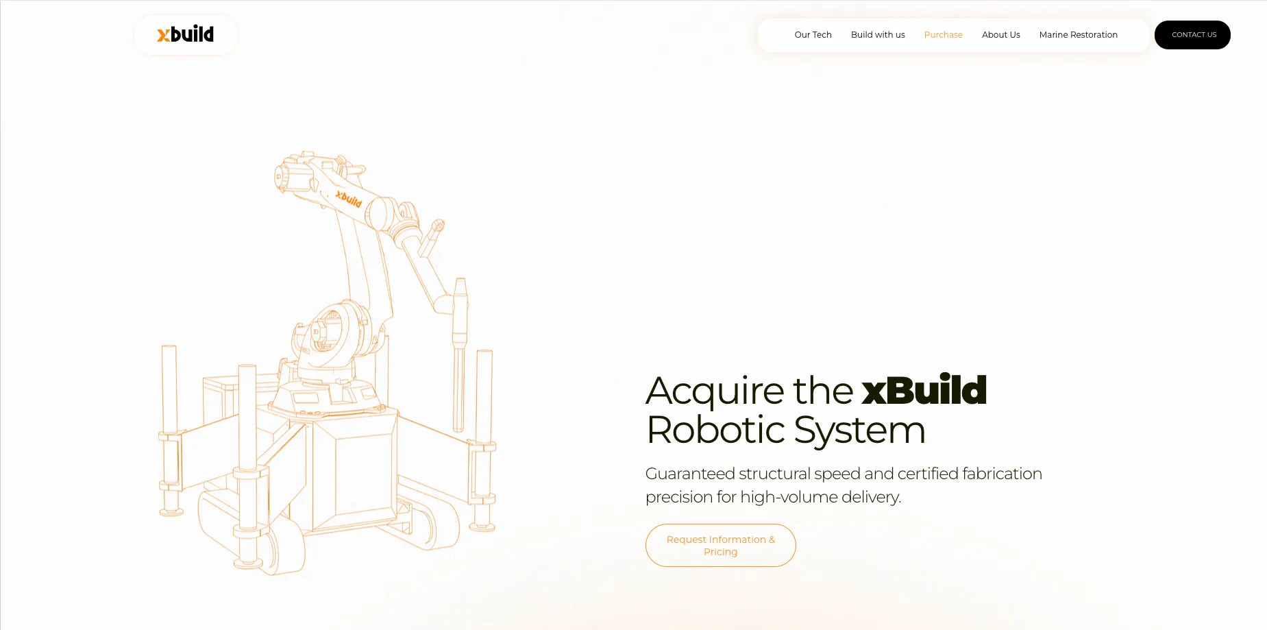 Sección Purchase del sitio de X-Build